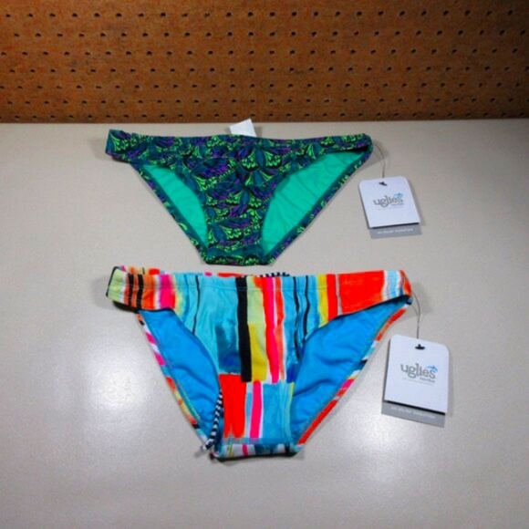 Dolfin Other - Dolfin womens colorful Uglies butterfly geometric bikini bottom bundle M NWT (2)